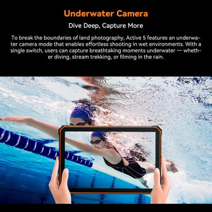 [HK Warehouse] Blackview Active 5 4G Rugged Tablet, 8GB+128GB, 8.68 inch Android 15 Unisoc UMS9230E T615 Octa Core, Global Version with Google Play (Black) - free shipping - PMC Jewellery - Order now!