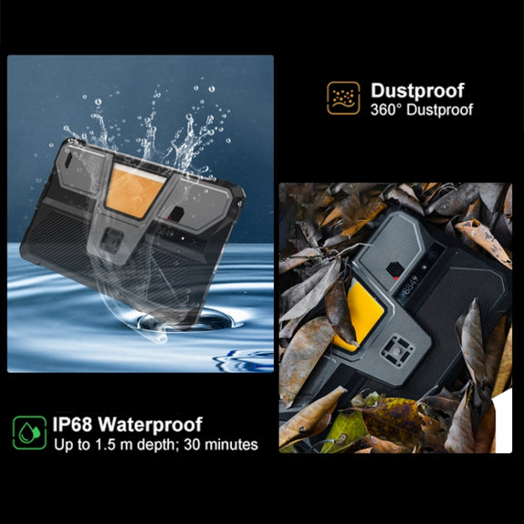 Unihertz 8849 Tank Pad Rugged Tablet PC & Projector, 16GB+512GB, 10.95 inch Android 14 Dimensity 8200 Octa Core 5G Network, EU Plug (Black)