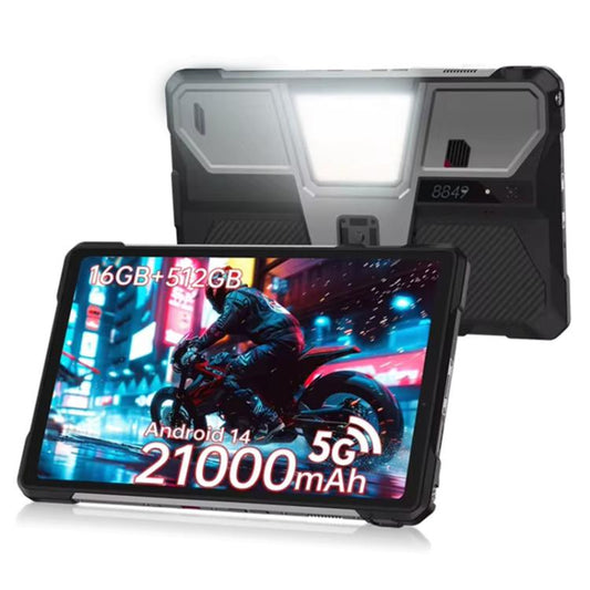 Unihertz 8849 Tank Pad Rugged Tablet PC & Projector, 16GB+512GB, 10.95 inch Android 14 Dimensity 8200 Octa Core 5G Network, EU Plug (Black) - free shipping - PMC Jewellery - Order now!