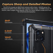 [HK Warehouse] OUKITEL RT3 Pro 4G Network IP68/IP69K Rugged Tablet, 4GB+128GB, 8.0 inch Android 14 MediaTek G81 Octa-Core Support Dual SIM, EU Plug (Orange)
