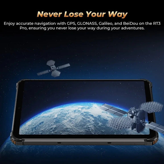 OUKITEL RT3 Pro 4G Network IP68/IP69K Rugged Tablet, 4GB+128GB, 8.0 inch Android 14 MediaTek G81 Octa-Core Support Dual SIM, EU Plug (Green)