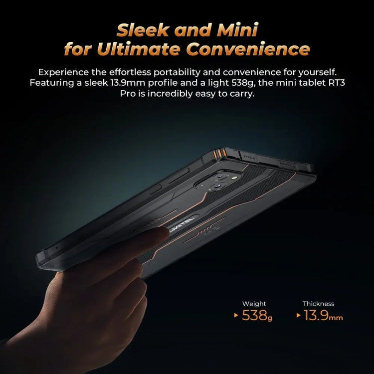 OUKITEL RT3 Pro 4G Network IP68/IP69K Rugged Tablet, 4GB+128GB, 8.0 inch Android 14 MediaTek G81 Octa-Core Support Dual SIM, EU Plug (Green)