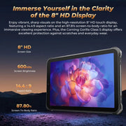 [HK Warehouse] OUKITEL RT3 Pro 4G Network IP68/IP69K Rugged Tablet, 4GB+128GB, 8.0 inch Android 14 MediaTek G81 Octa-Core Support Dual SIM, EU Plug (Orange)