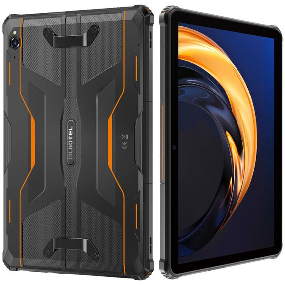OUKITEL RT9 4G Network IP68/IP69K Rugged Tablet, 6GB+256GB, 11 inch Android 14 Unisoc T606 Octa-Core Support Dual SIM, EU Plug (Orange)