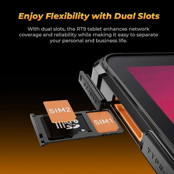 OUKITEL RT9 4G Network IP68/IP69K Rugged Tablet, 6GB+256GB, 11 inch Android 14 Unisoc T606 Octa-Core Support Dual SIM, EU Plug (Orange)