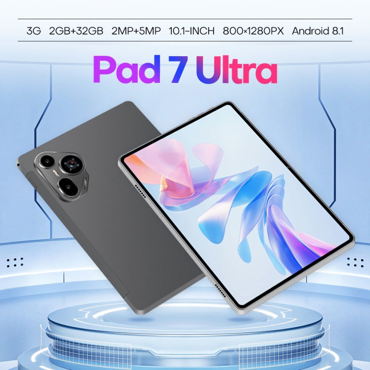Pad7 Ultra 10.1 inch 3G Phone Call Tablet PC, 2GB+32GB, Android 8.1 MTK6737 Quad Core, AU Plug (Black)