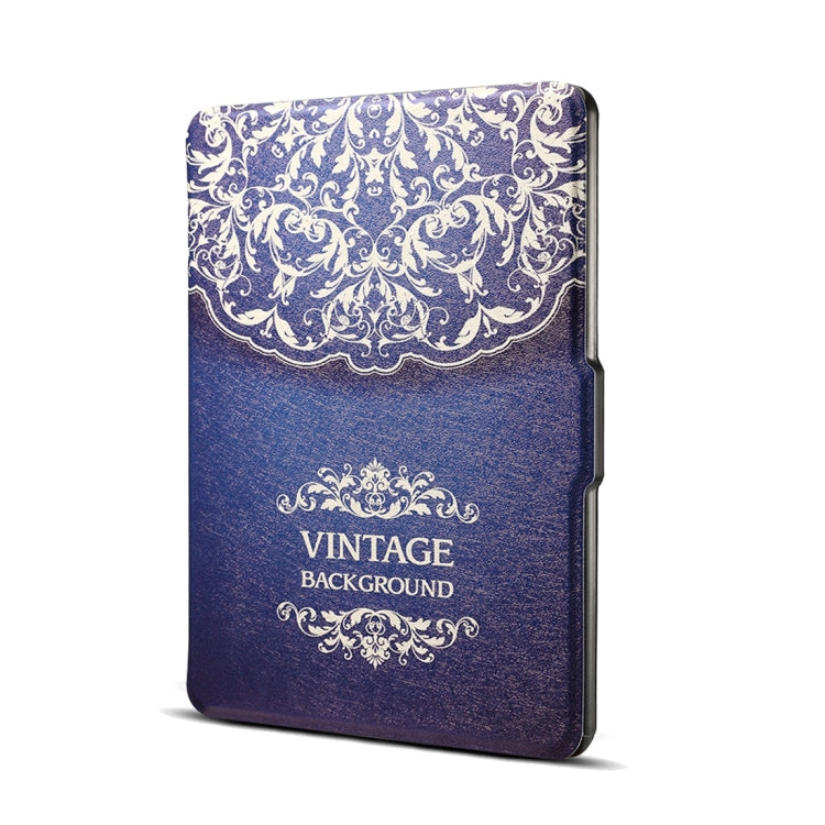 European Flower Vine Print Horizontal Flip PU Leather Protective Case for Amazon Kindle Paperwhite 1 & 2 & 3 with Sleep / Wake-up - Amazon by PMC TechLife | Online Shopping South Africa | PMC TechLife