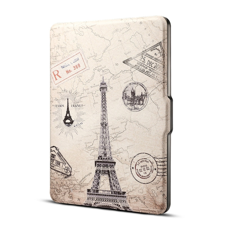 Eiffel Tower Print Horizontal Flip PU Leather Protective Case for Amazon Kindle Paperwhite 1 & 2 & 3 with Sleep / Wake-up - free shipping - PMC TechLife - Order now!