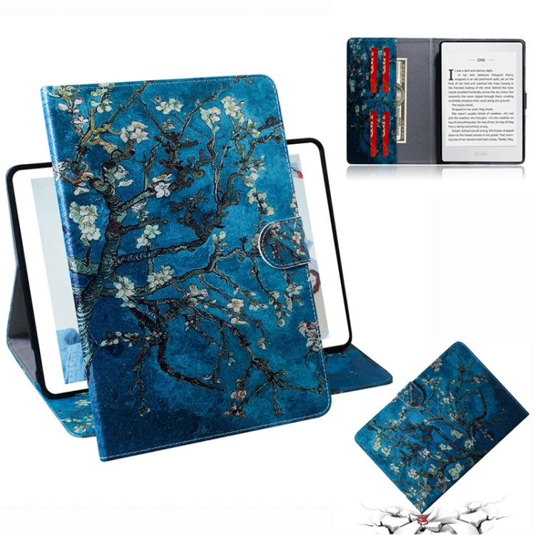 Apricot Blossom Pattern Horizontal Flip Leather Case for Amazon Kindle Paperwhite 4 (2018) / 3 / 2 / 1, with Holder & Card Slot & Wallet - Amazon by PMC TechLife | Online Shopping South Africa | PMC TechLife