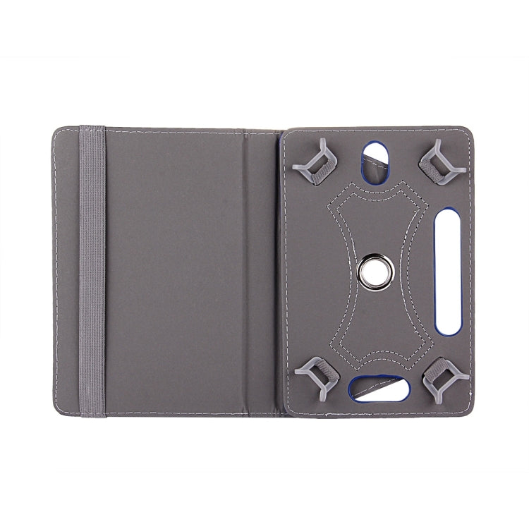 8 inch Tablets Leather Case Crazy Horse Texture 360 Degrees Rotation Protective Case Shell with Holder for Galaxy Tab S2 8.0 T715 / T710, Cube U16GT, ONDA Vi30W, Teclast P86(Blue) - 8 inch by PMC TechLife | Online Shopping South Africa | PMC TechLife