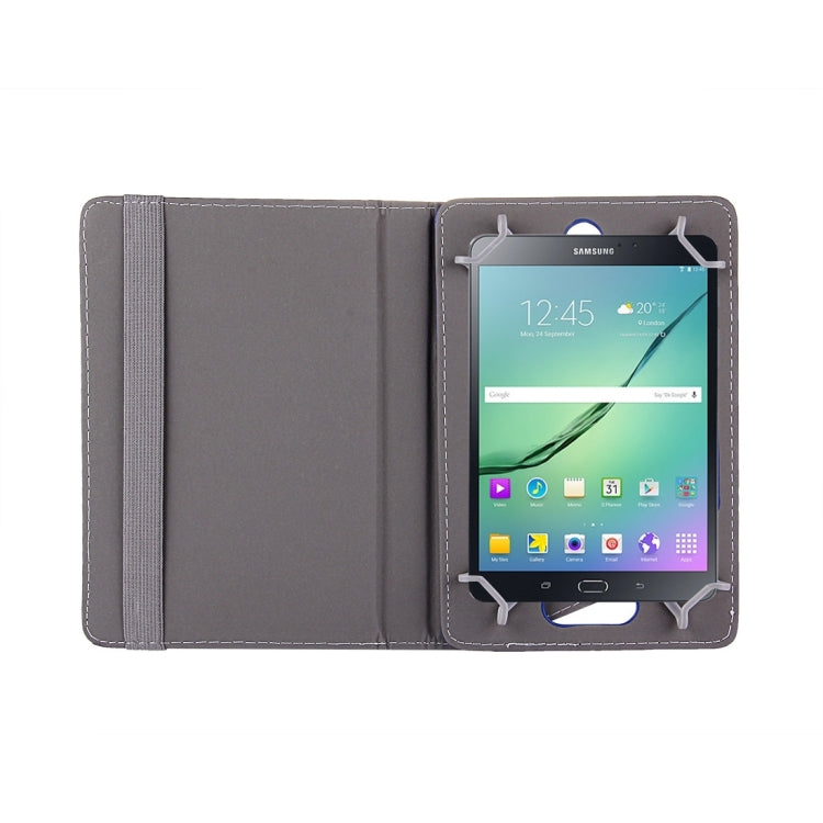 8 inch Tablets Leather Case Crazy Horse Texture 360 Degrees Rotation Protective Case Shell with Holder for Galaxy Tab S2 8.0 T715 / T710, Cube U16GT, ONDA Vi30W, Teclast P86(Blue) - 8 inch by PMC TechLife | Online Shopping South Africa | PMC TechLife