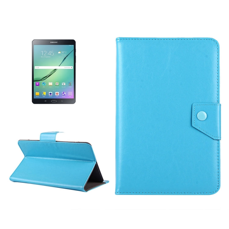 8 inch Tablets Leather Case Crazy Horse Texture Protective Case Shell with Holder for Galaxy Tab S2 8.0 T715 / T710, Cube U16GT, ONDA Vi30W, Teclast P86(Baby Blue) - 8 inch by PMC TechLife | Online Shopping South Africa | PMC TechLife