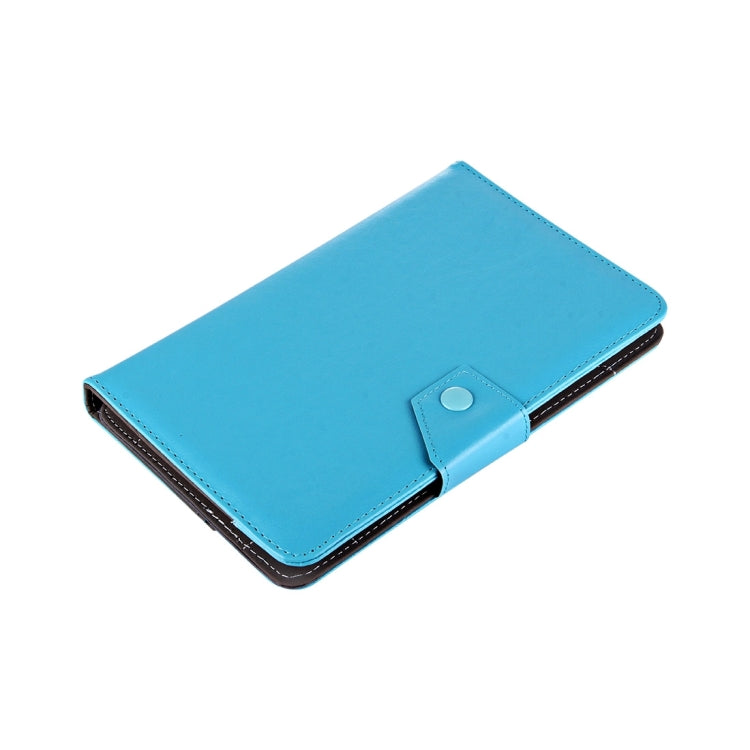 8 inch Tablets Leather Case Crazy Horse Texture Protective Case Shell with Holder for Galaxy Tab S2 8.0 T715 / T710, Cube U16GT, ONDA Vi30W, Teclast P86(Baby Blue) - 8 inch by PMC TechLife | Online Shopping South Africa | PMC TechLife