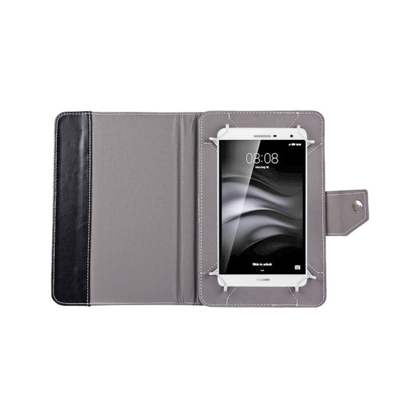 7 inch Tablets Leather Case Crazy Horse Texture Protective Case Shell with Holder for Galaxy Tab A 7.0 (2016) / T280 & Tab 4 7.0 / T230 & Tab Q T2558, Colorfly G708, Asus ZenPad 7.0 Z370CG, Huawei MediaPad T1 7.0 / T1-701u(Black)