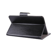 7 inch Tablets Leather Case Crazy Horse Texture Protective Case Shell with Holder for Galaxy Tab A 7.0 (2016) / T280 & Tab 4 7.0 / T230 & Tab Q T2558, Colorfly G708, Asus ZenPad 7.0 Z370CG, Huawei MediaPad T1 7.0 / T1-701u(Black)