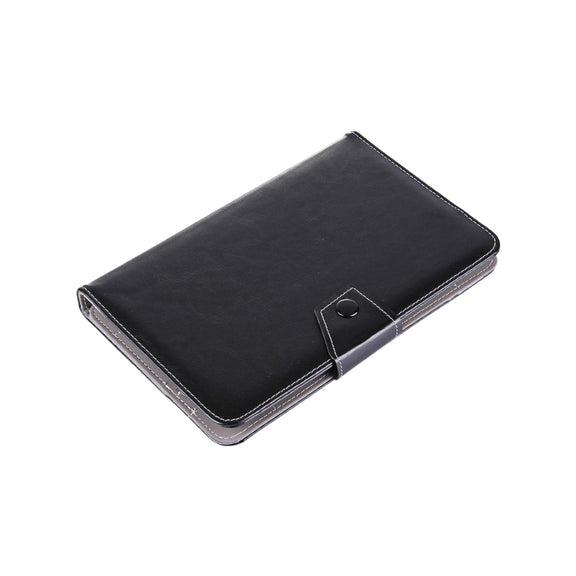 7 inch Tablets Leather Case Crazy Horse Texture Protective Case Shell with Holder for Galaxy Tab A 7.0 (2016) / T280 & Tab 4 7.0 / T230 & Tab Q T2558, Colorfly G708, Asus ZenPad 7.0 Z370CG, Huawei MediaPad T1 7.0 / T1-701u(Black)