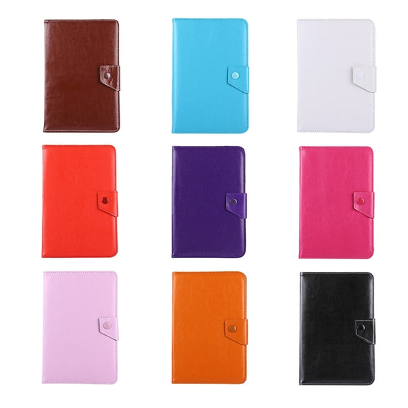 7 inch Tablets Leather Case Crazy Horse Texture Protective Case Shell with Holder for Galaxy Tab A 7.0 (2016) / T280 & Tab 4 7.0 / T230 & Tab Q T2558, Colorfly G708, Asus ZenPad 7.0 Z370CG, Huawei MediaPad T1 7.0 / T1-701u(Black)