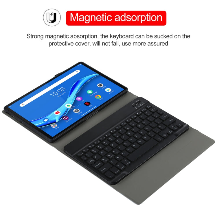 AM10S Detachable Bluetooth Backlight Keyboard Ultrathin Horizontal Flip Leather Tablet Case with Holder for Lenovo M10 Plus 10.3 inch X606F(Black) - Lenovo Keyboard by PMC TechLife | Online Shopping South Africa | PMC TechLife