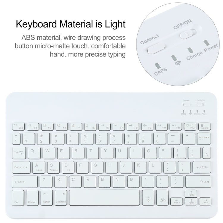 AM10S Detachable Bluetooth Backlight Keyboard Ultrathin Horizontal Flip Leather Tablet Case with Holder for Lenovo M10 Plus 10.3 inch X606F(Rose Gold) - Lenovo Keyboard by PMC TechLife | Online Shopping South Africa | PMC TechLife