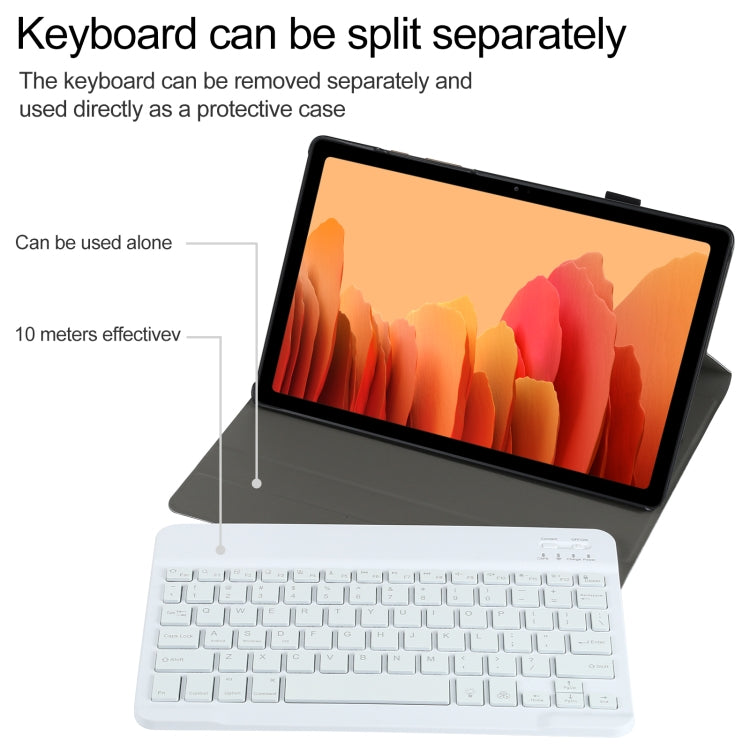A500S Detachable Bluetooth Backlight Keyboard Ultrathin Horizontal Flip Leather Tablet Case with Holder for Samsung Galaxy Tab A7 10.4 (2020) T500 / T505(Gold) - Samsung Keyboard by PMC TechLife | Online Shopping South Africa | PMC TechLife