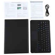 A500-A Detachable Bluetooth Keyboard Ultrathin Horizontal Flip Leather Tablet Case with Touchpad & Holder for Samsung Galaxy Tab A7 10.4 (2020) T500 / T505(Black)