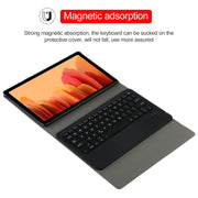A500-A Detachable Bluetooth Keyboard Ultrathin Horizontal Flip Leather Tablet Case with Touchpad & Holder for Samsung Galaxy Tab A7 10.4 (2020) T500 / T505(Black)