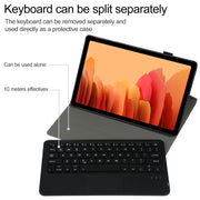 A500-A Detachable Bluetooth Keyboard Ultrathin Horizontal Flip Leather Tablet Case with Touchpad & Holder for Samsung Galaxy Tab A7 10.4 (2020) T500 / T505(Black)