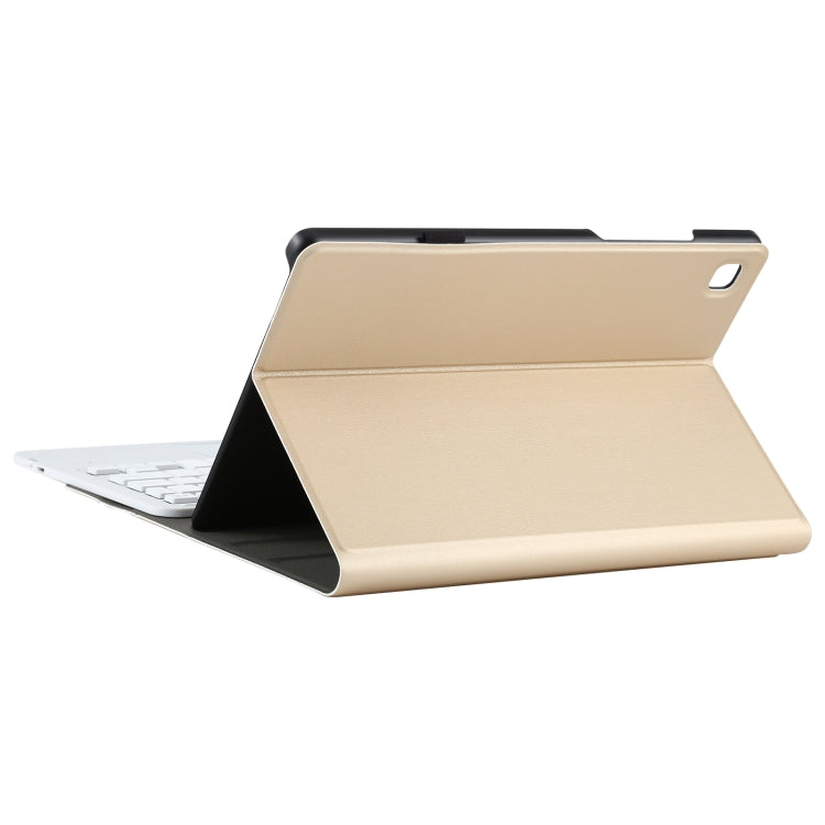 A500-A Detachable Bluetooth Keyboard Ultrathin Horizontal Flip Leather Tablet Case with Touchpad & Holder for Samsung Galaxy Tab A7 10.4 (2020) T500 / T505(Gold) - Samsung Keyboard by PMC TechLife | Online Shopping South Africa | PMC TechLife | Buy Now Pay Later Mobicred