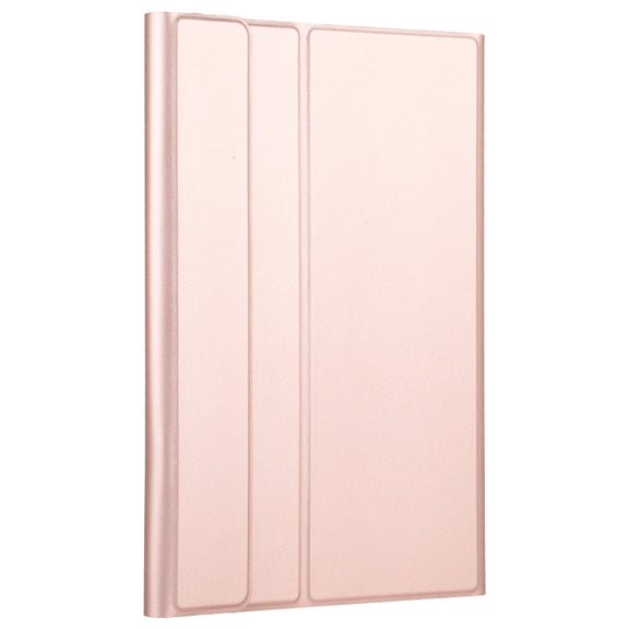 A500-A Detachable Bluetooth Keyboard Ultrathin Horizontal Flip Leather Tablet Case with Touchpad & Holder for Samsung Galaxy Tab A7 10.4 (2020) T500 / T505(Rose Gold)