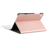 A500-A Detachable Bluetooth Keyboard Ultrathin Horizontal Flip Leather Tablet Case with Touchpad & Holder for Samsung Galaxy Tab A7 10.4 (2020) T500 / T505(Rose Gold)