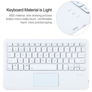 A500-A Detachable Bluetooth Keyboard Ultrathin Horizontal Flip Leather Tablet Case with Touchpad & Holder for Samsung Galaxy Tab A7 10.4 (2020) T500 / T505(Rose Gold)