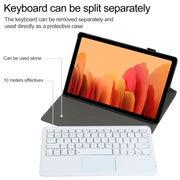 A500-A Detachable Bluetooth Keyboard Ultrathin Horizontal Flip Leather Tablet Case with Touchpad & Holder for Samsung Galaxy Tab A7 10.4 (2020) T500 / T505(Rose Gold)