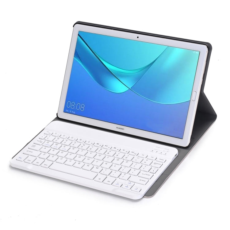 Detachable Bluetooth Keyboard Ultrathin Horizontal Flip Leather Tablet Case for Huawei MediaPad M5 / M5 Pro 10.8 inch, with Holder(Rose Gold) - Huawei Keyboard by PMC TechLife | Online Shopping South Africa | PMC TechLife | Buy Now Pay Later Mobicred