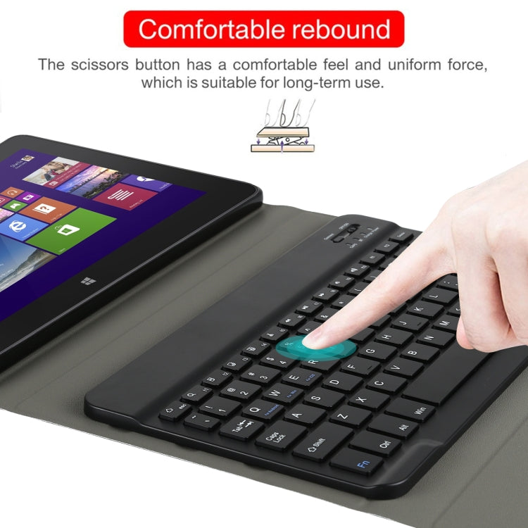 AM12 2 in 1 Removable Bluetooth Keyboard + Protective Leather Tablet Case with Holder for Lenovo Tab P11 (Tab-J606F)(Black) - Lenovo Keyboard by PMC TechLife | Online Shopping South Africa | PMC TechLife