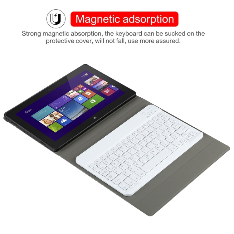 AM12 2 in 1 Removable Bluetooth Keyboard + Protective Leather Tablet Case with Holder for Lenovo Tab P11 (Tab-J606F)(Gold) - Lenovo Keyboard by PMC TechLife | Online Shopping South Africa | PMC TechLife
