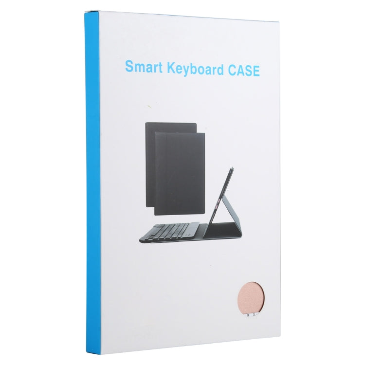 AM12 2 in 1 Removable Bluetooth Keyboard + Protective Leather Tablet Case with Holder for Lenovo Tab P11 (Tab-J606F)(Rose Gold) - Lenovo Keyboard by PMC TechLife | Online Shopping South Africa | PMC TechLife
