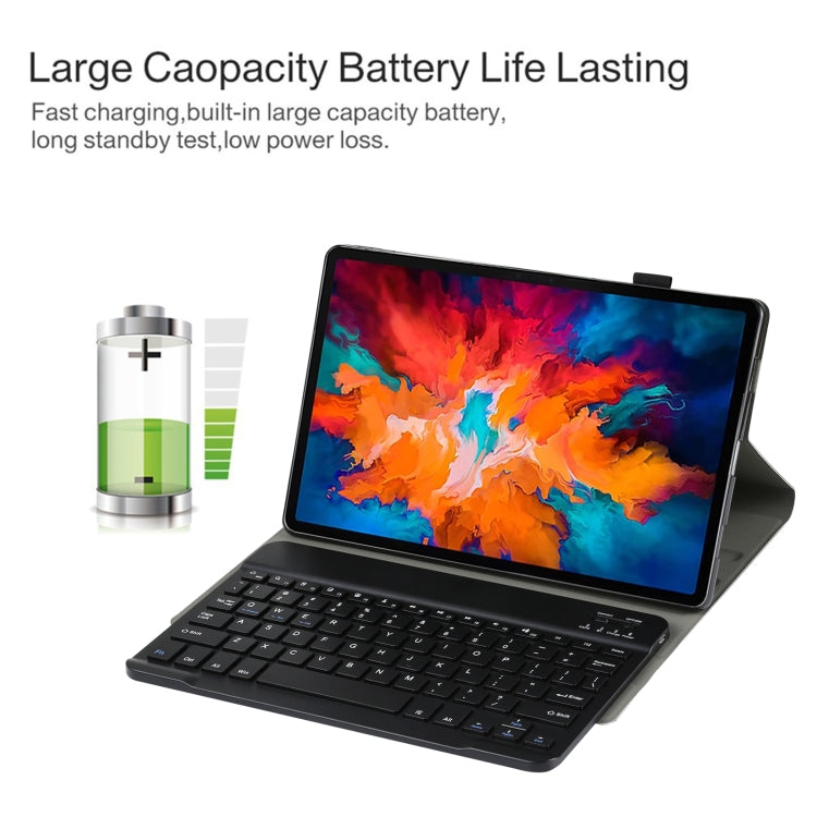 AM13 2 in 1 Removable Bluetooth Keyboard + Protective Leather Tablet Case with Holder for Lenovo Tab P11 Pro (TB-XJ706F)(Black) - Lenovo Keyboard by PMC TechLife | Online Shopping South Africa | PMC TechLife