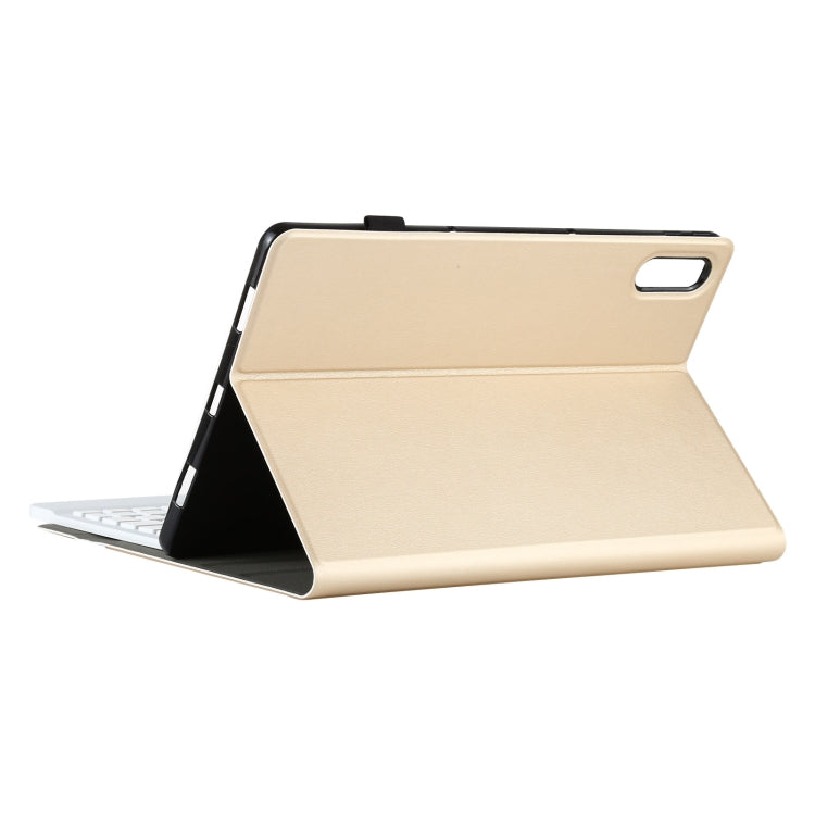 AM13 2 in 1 Removable Bluetooth Keyboard + Protective Leather Tablet Case with Holder for Lenovo Tab P11 Pro (TB-XJ706F)(Gold) - Lenovo Keyboard by PMC TechLife | Online Shopping South Africa | PMC TechLife