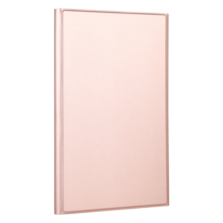 AM13 2 in 1 Removable Bluetooth Keyboard + Protective Leather Tablet Case with Holder for Lenovo Tab P11 Pro (TB-XJ706F)(Rose Gold)