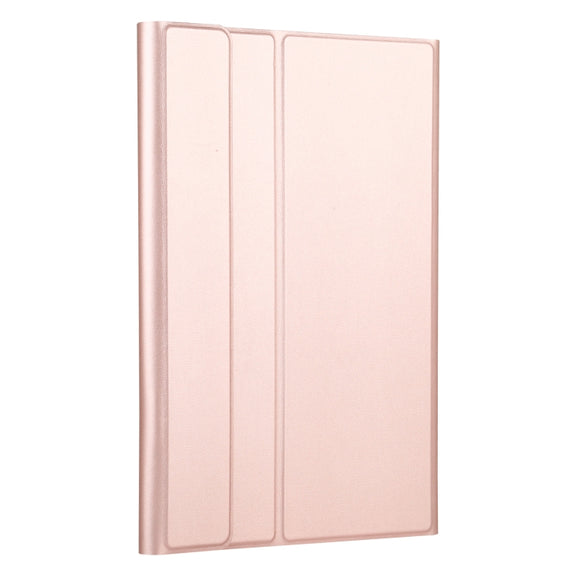 AM13 2 in 1 Removable Bluetooth Keyboard + Protective Leather Tablet Case with Holder for Lenovo Tab P11 Pro (TB-XJ706F)(Rose Gold)
