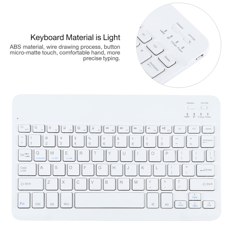 AM13 2 in 1 Removable Bluetooth Keyboard + Protective Leather Tablet Case with Holder for Lenovo Tab P11 Pro (TB-XJ706F)(Rose Gold)