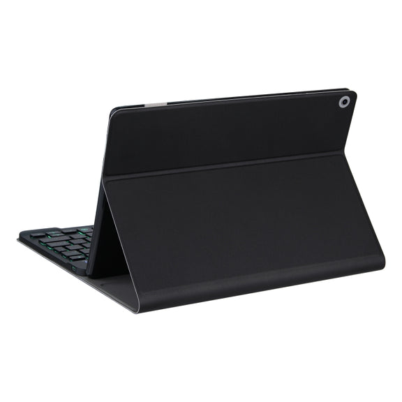 DY-M10ReL-S 2 in 1 Removable Bluetooth Keyboard + Protective Leather Tablet Case with Backlight & Holder for Lenovo Tab M10 FHD REL(Black)