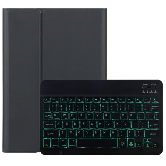 DY-P10-S 2 in 1 Removable Bluetooth Keyboard + Protective Leather Tablet Case with Backlight & Holder for Lenovo Tab P10 10.1 inch(Black)