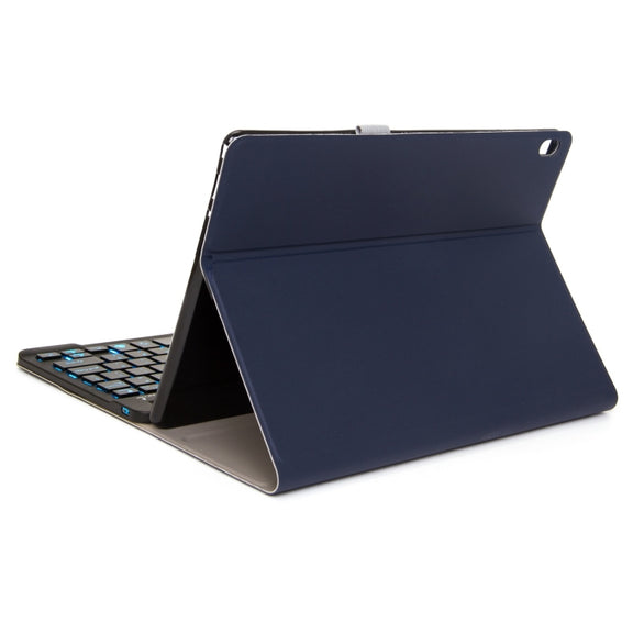 DY-P10 2 in 1 Removable Bluetooth Keyboard + Protective Leather Tablet Case with Holder for Lenovo Tab P10 10.1 inch(Blue)