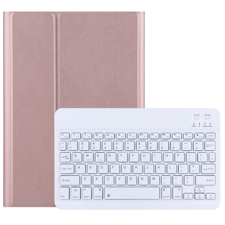DY-P10 2 in 1 Removable Bluetooth Keyboard + Protective Leather Tablet Case with Holder for Lenovo Tab P10 10.1 inch(Rose Gold) - Lenovo Keyboard by PMC TechLife | Online Shopping South Africa | PMC TechLife