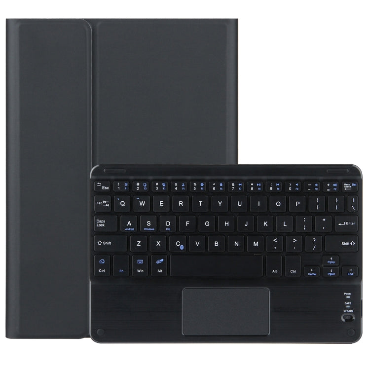DY-M10ReL-C 2 in 1 Removable Bluetooth Keyboard + Protective Leather Tablet Case with Touchpad & Holder for Lenovo Tab M10 FHD REL(Black) - Lenovo Keyboard by PMC TechLife | Online Shopping South Africa | PMC TechLife