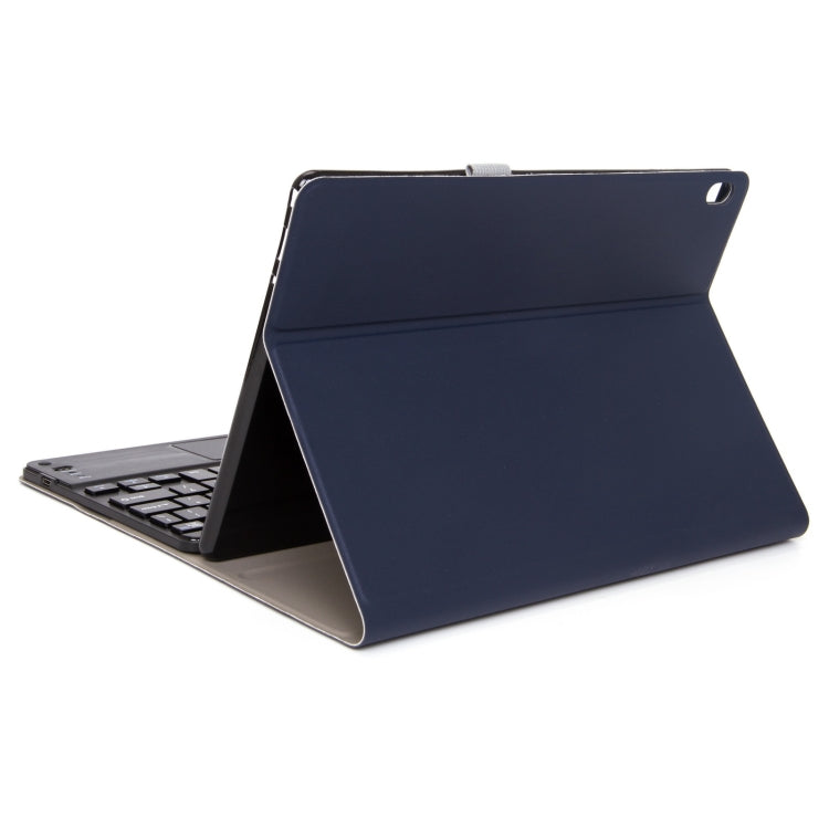 DY-P10-C 2 in 1 Removable Bluetooth Keyboard + Protective Leather Tablet Case with Touchpad & Holder for Lenovo Tab P10 10.1 inch(Blue) - Lenovo Keyboard by PMC TechLife | Online Shopping South Africa | PMC TechLife