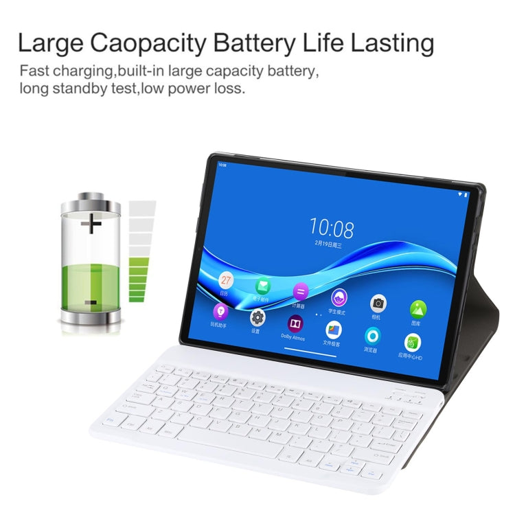 AM10 2 in 1 Removable Bluetooth Keyboard + Protective Leather Tablet Case with Holder for Lenovo M10 FHD Plus 10.3 inch(Rose Gold) - Lenovo Keyboard by PMC TechLife | Online Shopping South Africa | PMC TechLife