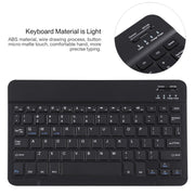 AM11 2 in 1 Removable Bluetooth Keyboard + Protective Leather Tablet Case with Holder for Lenovo M10 FHD REL TB-X605FC/LC(Black)