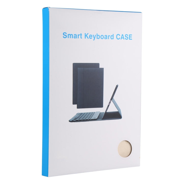 AM11 2 in 1 Removable Bluetooth Keyboard + Protective Leather Tablet Case with Holder for Lenovo M10 FHD REL TB-X605FC/LC(Gold) - Lenovo Keyboard by PMC TechLife | Online Shopping South Africa | PMC TechLife